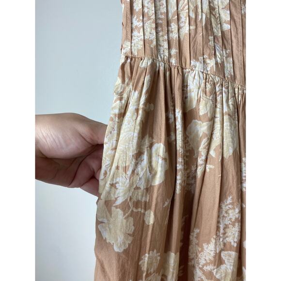 NWT LOVESHACKFANCY DRESS 10 BROWN CAFE ESPRESSO WESTERN MILKMAID COTTAGECORE - Picture 12 of 16